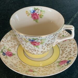 Vintage H & K Tunstall Tea Cup & Saucer.
